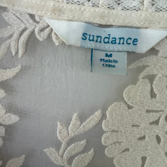 Sundance Silk Odette Lace Top size M cottage core - Picture 3 of 10